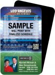 Magnetic Business Card Real Estate Football Schedules  |Realtor Tools